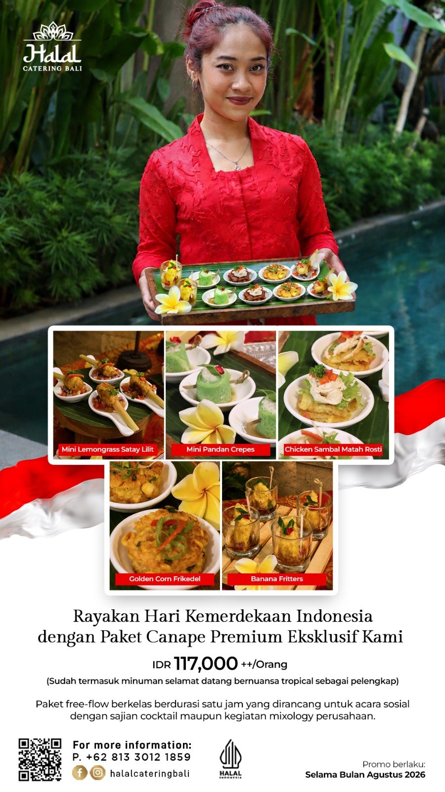 Rayakan Hari Kemerdekaan Indonesia  dengan paket canape premium eksklusif kami